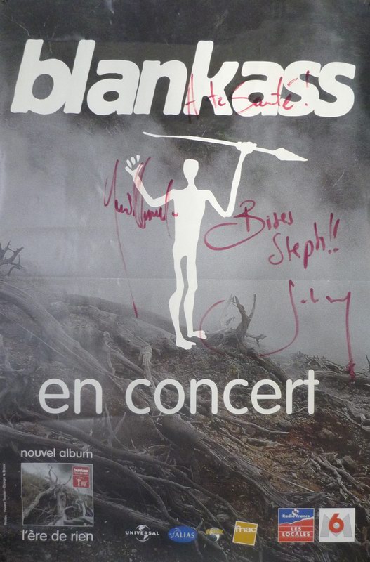 Affiche de la tournée de Blankass L\'ère de rien Tour 1998-2000