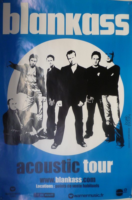 Affiche de la tournée de Blankass Elliott Tour Acoustic 2006-2007