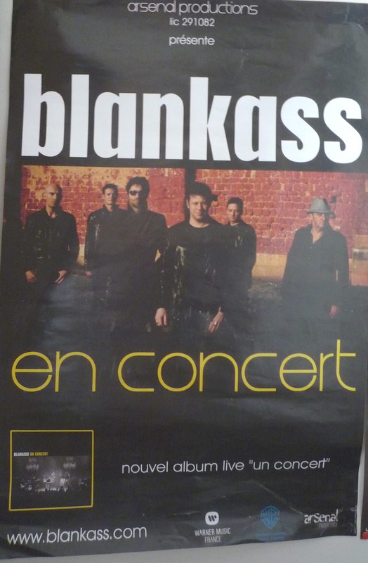 Affiche de la tournée de Blankass Un concert Tour 2007-2008